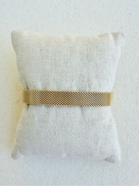 *Mesh Bracelet Band* Retired KEEP COLLECTIVE Buckle Clasp  Gold DISPLAY Cond